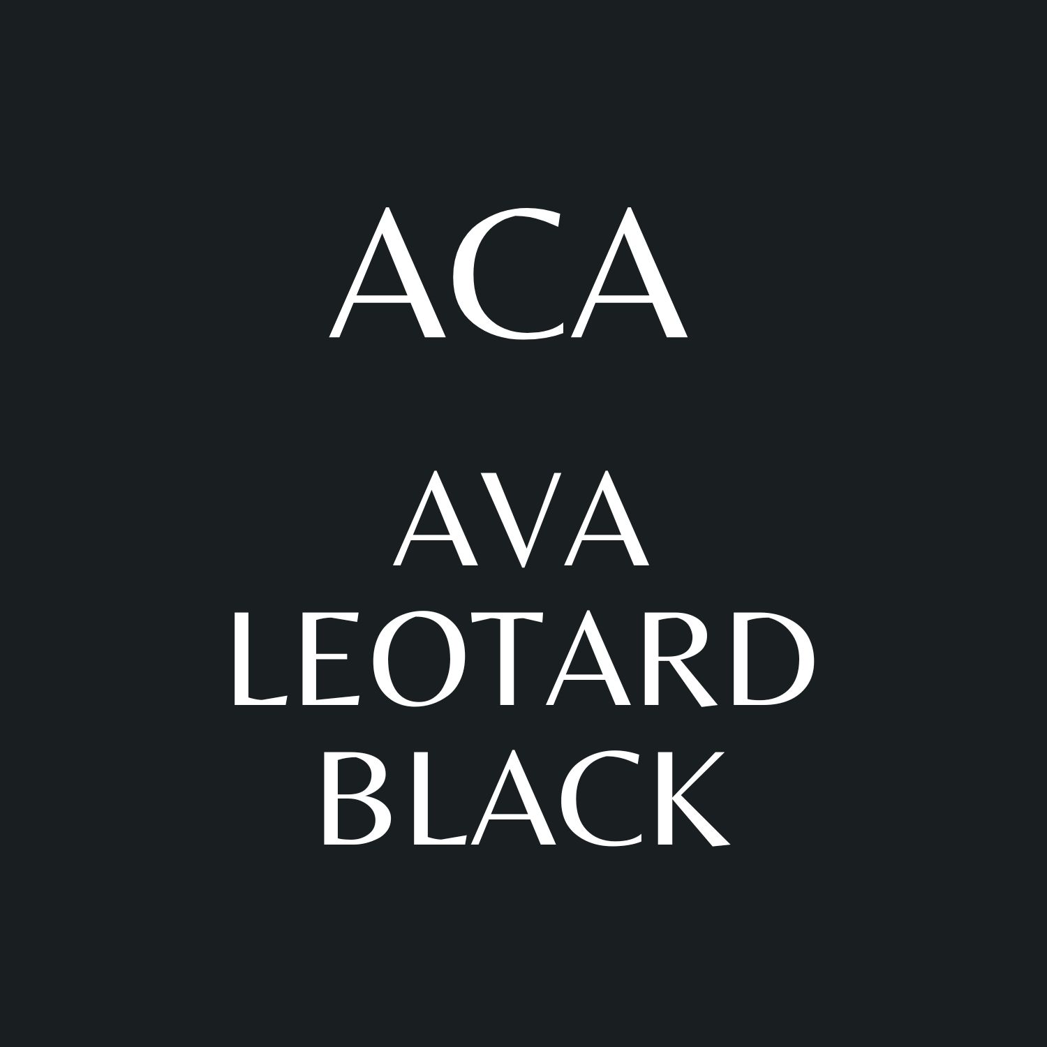 Ava Leotard - Noir