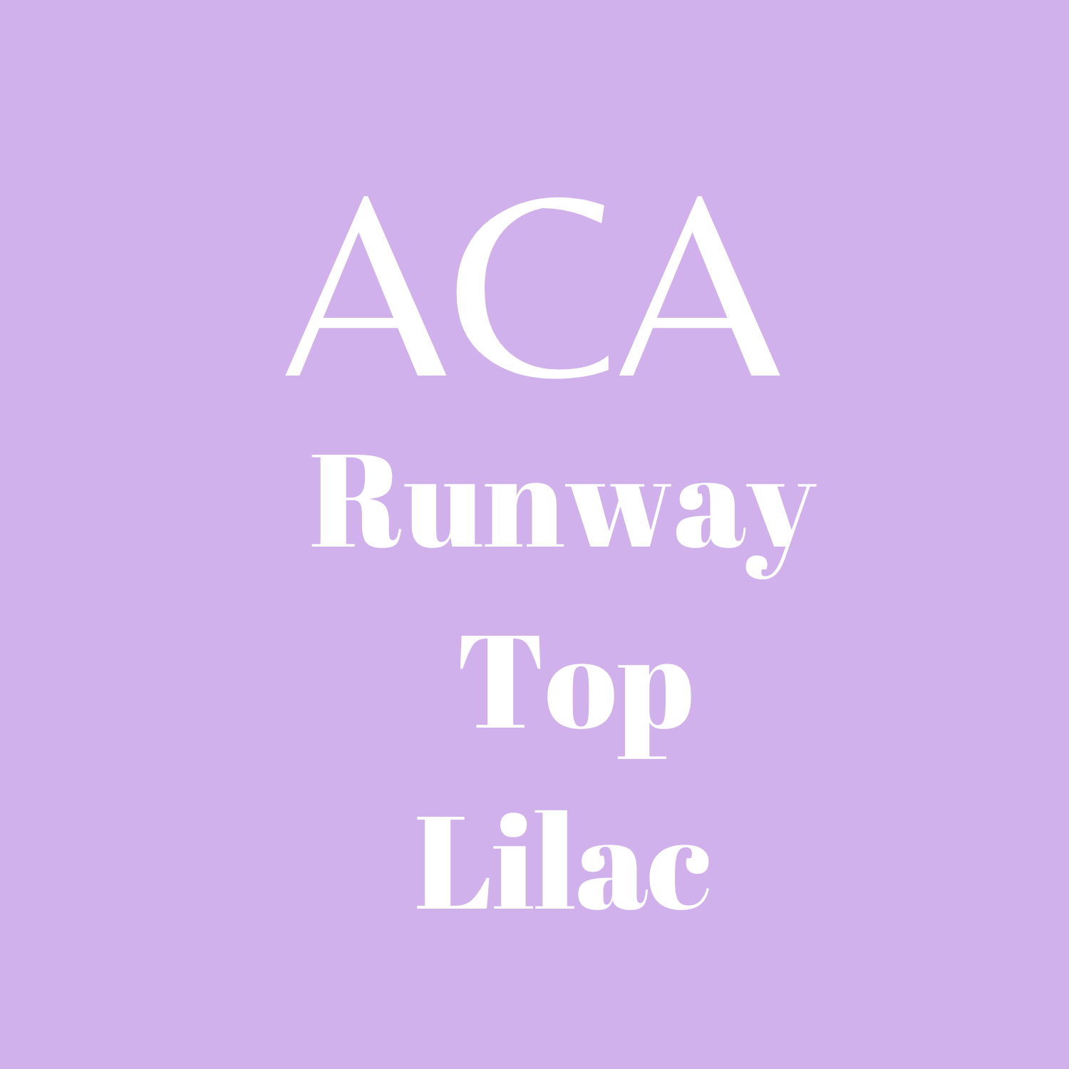 Runway Top Lilac