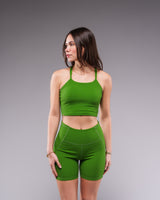 Incanto Ribbed Tank - Forest Green