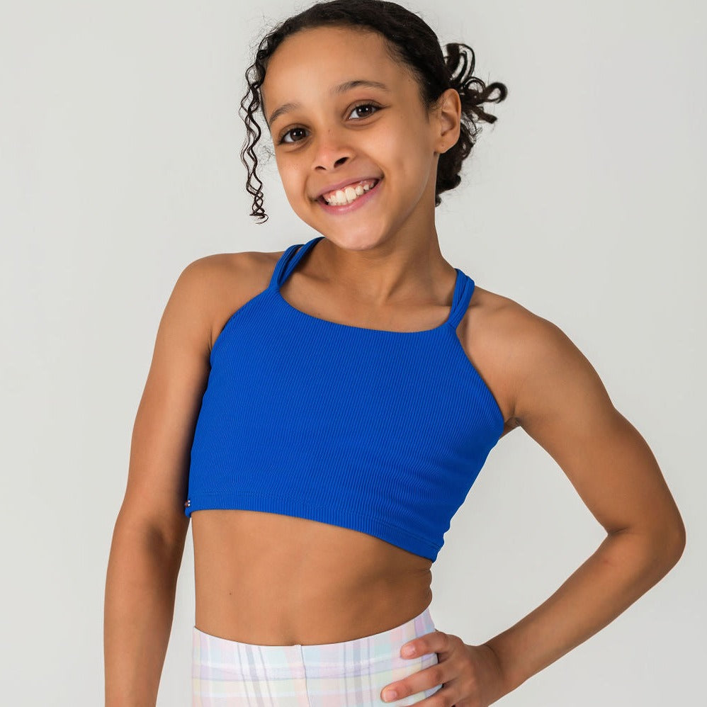 Incanto Ribbed Tank - Cobalt Blue- FINAL SALE