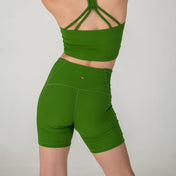 Incanto Ribbed Shorts - Forest Green- FINAL SALE