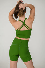 Incanto Ribbed Shorts - Forest Green- FINAL SALE