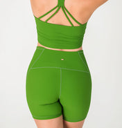 Incanto Ribbed Shorts - Forest Green- FINAL SALE