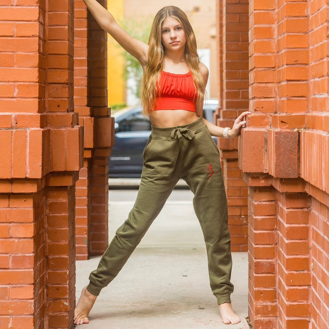 Cozy Joggers - Military Green